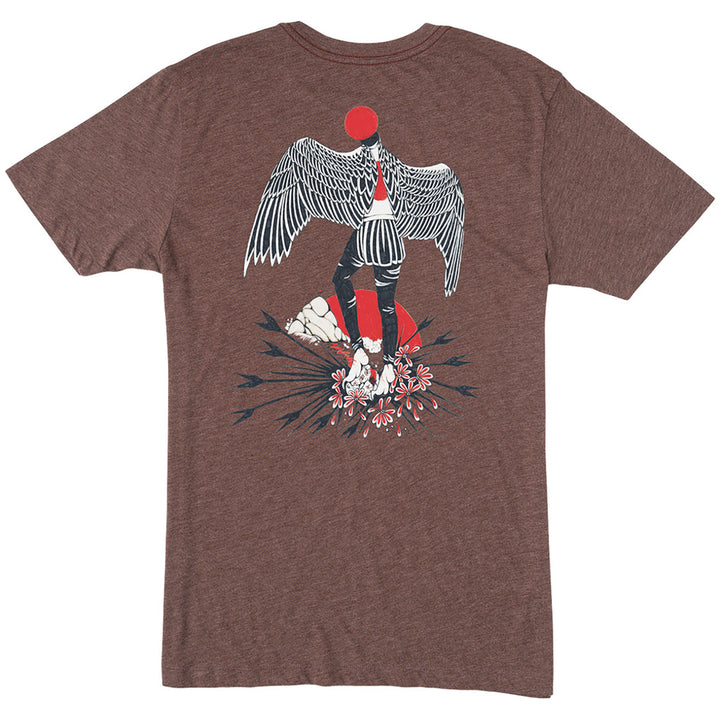 RVCA Matus Wings T-Shirt Bordeaux