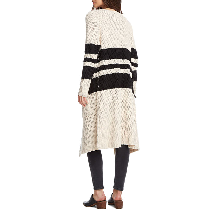 Chaser Striped Duster Sweater - Women's Natural