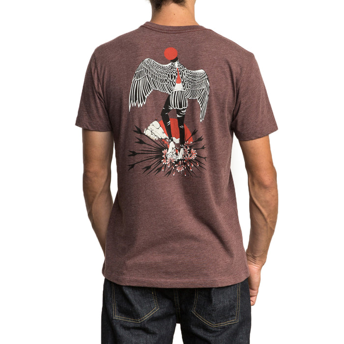 RVCA Matus Wings T-Shirt Bordeaux