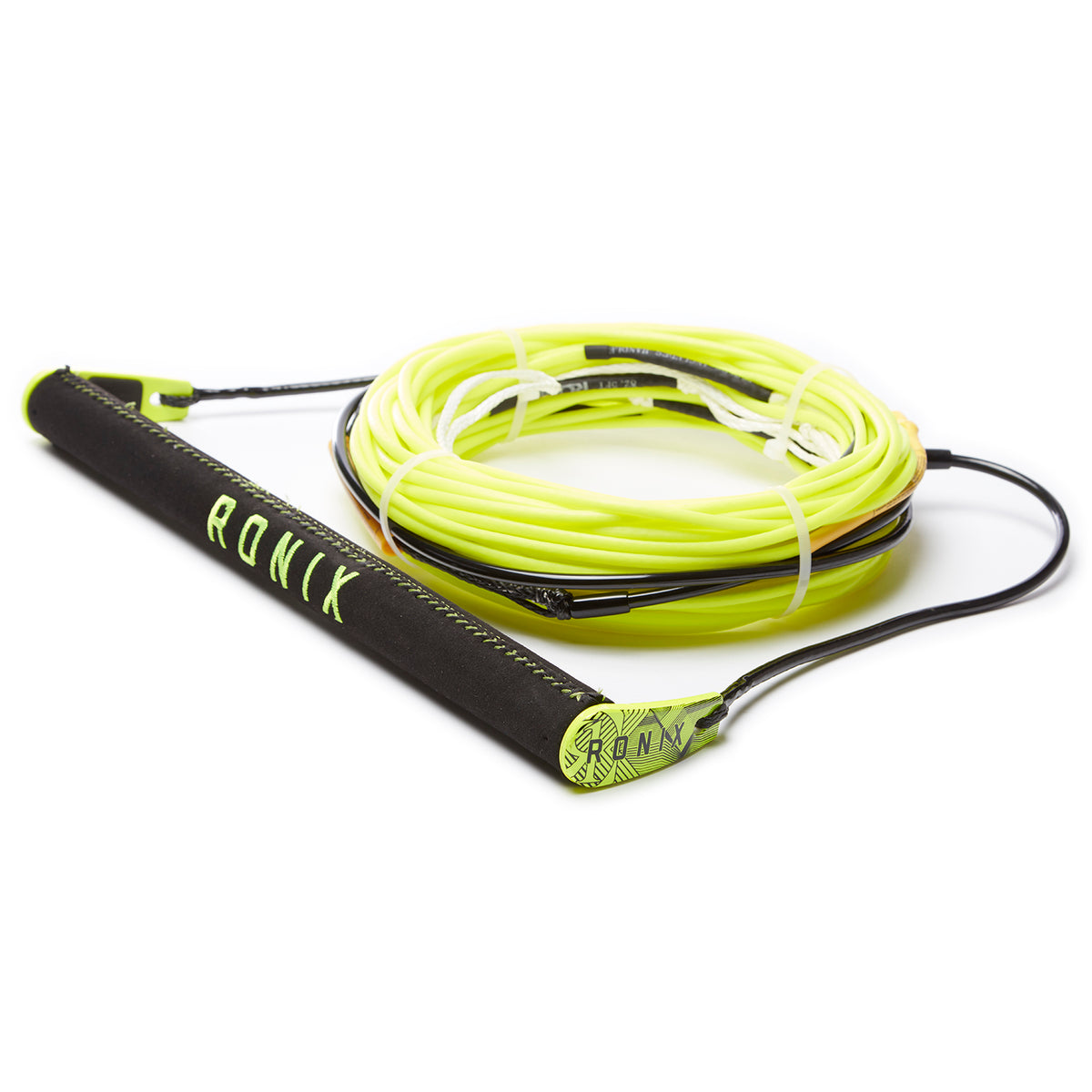 Ronix Combo 6.0 Nylon BarLock Hide Grip Wakeboard Handle + R6 80 ft Mainline Yellow