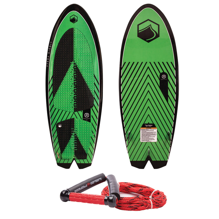 Liquid Force Rocket Wakesurf Board with Surf Rope 2019