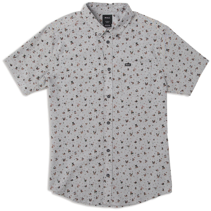 RVCA That'll Do Print Short-Sleeve Shirt Pavement