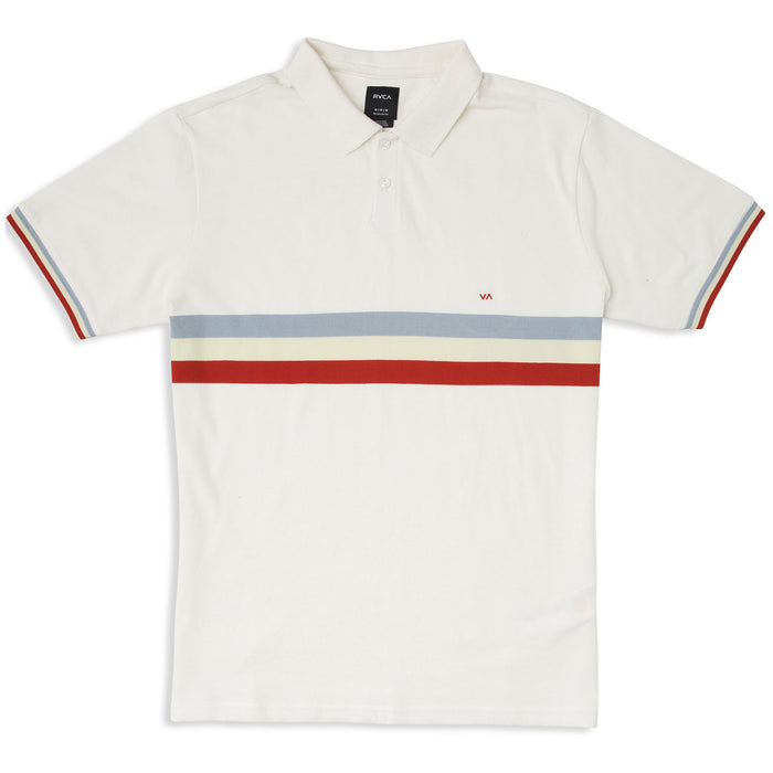 RVCA Brennan Short-Sleeve Polo Shirt Antique White