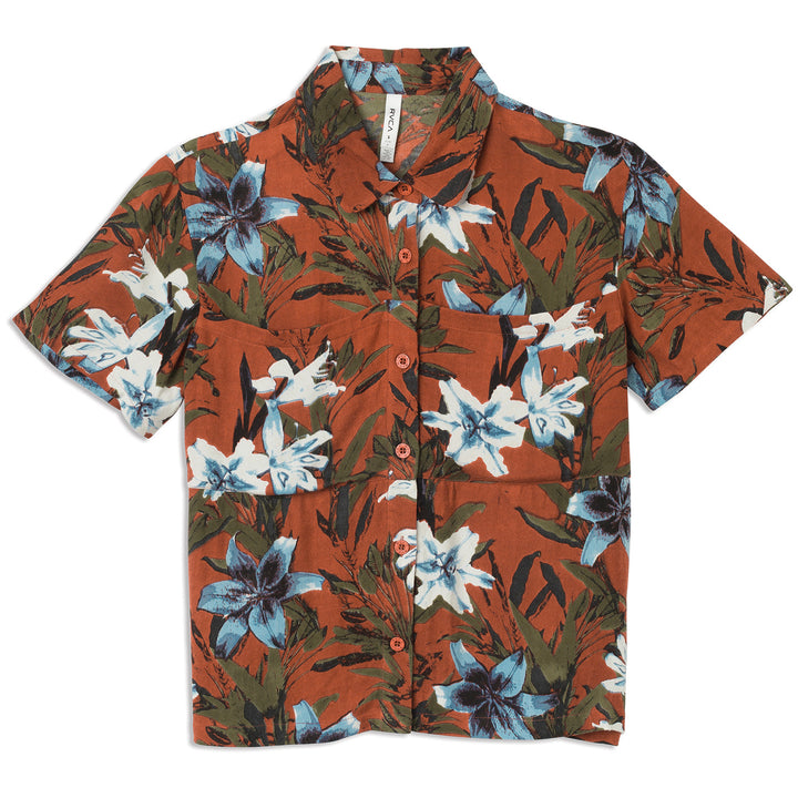 RVCA Adventure Club Shirt - Women's Burnt Red