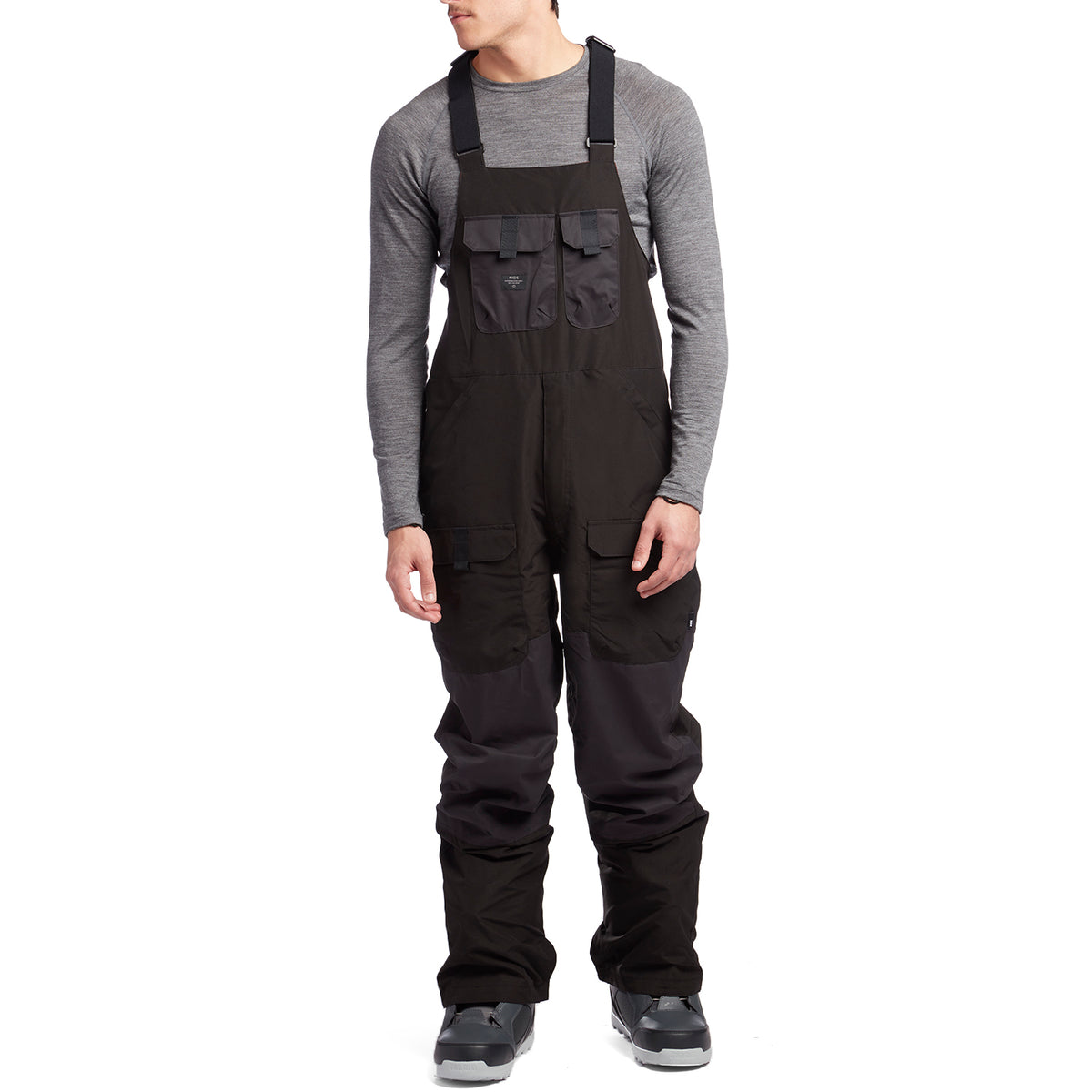 Ride x evo Central Bibs Black/Waxed Black