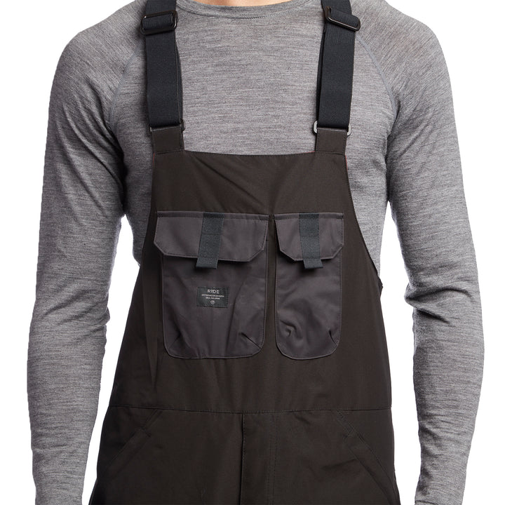 Ride x evo Central Bibs Black/Waxed Black