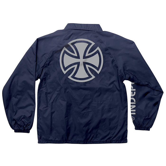 Independent Metallic Bar/Cross Coach Jacket Navy