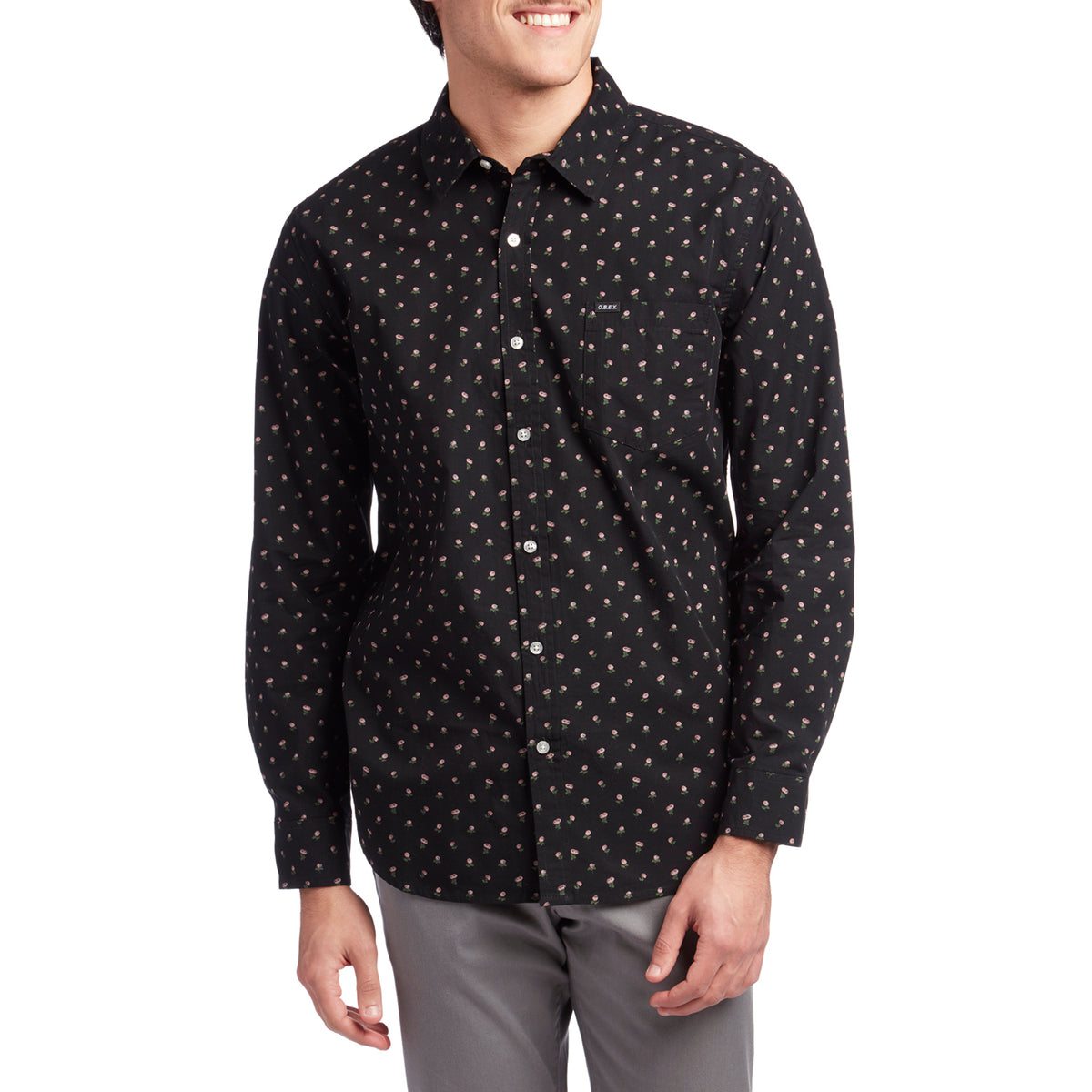 Obey Clothing Darcey Long-Sleeve Shirt Black Multi