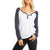 Chaser Snap-Cuff Henley Shirt - Women's White and Ink