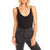 Chaser Vintage Rib Scoop Bodysuit - Women's Black