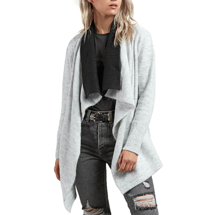 Volcom Cold Band Wrap Sweater - Women's Heather Grey