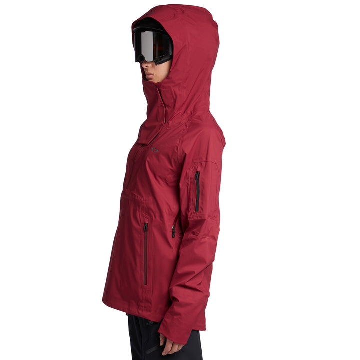 Oakley Snow Shell 3L Anorak Jacket - Women's Burgundy