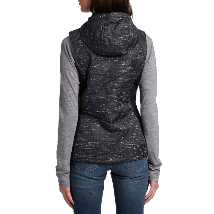 Smartwool Smartloft 60 Hoodie Vest - Women's Black-Light Gray