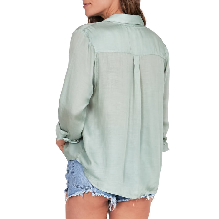 Amuse Society Cuba Libre Woven Shirt - Women's Palm Green