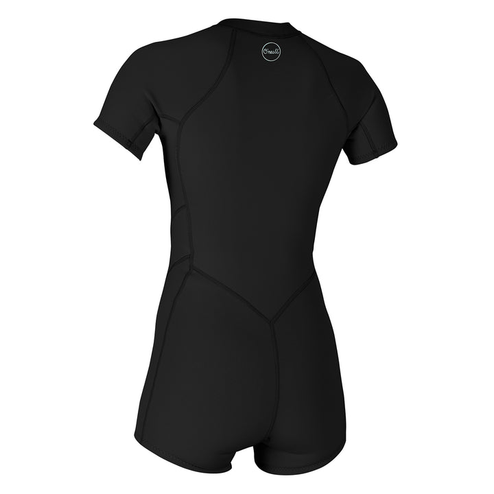 O'Neill Bahia 2/1mm Front Zip Short Sleeve Springsuit - Women's Black/Black/Black