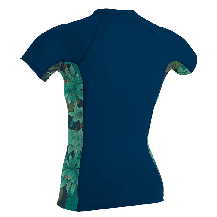 O'Neill Side Print Short Sleeve Rashguard - Women's Abyss/Faro