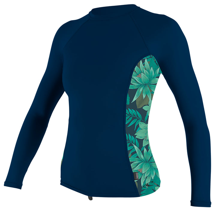 O'Neill Side Print Long Sleeve Rashgaurd - Women's Abyss/Faro