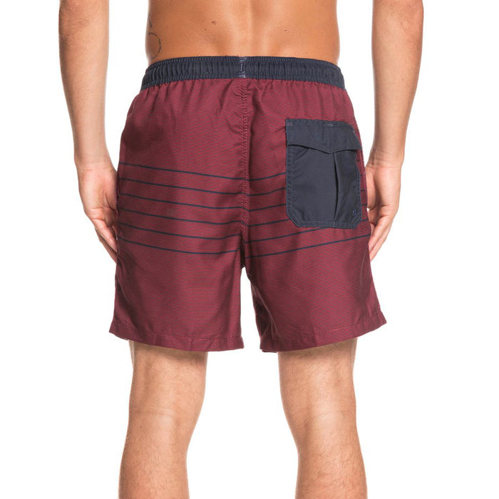 Quiksilver Fineline Volley 17" NB Swim Trunks Brick Red