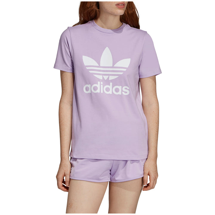 Adidas Trefoil T-Shirt - Women's Purple Glow