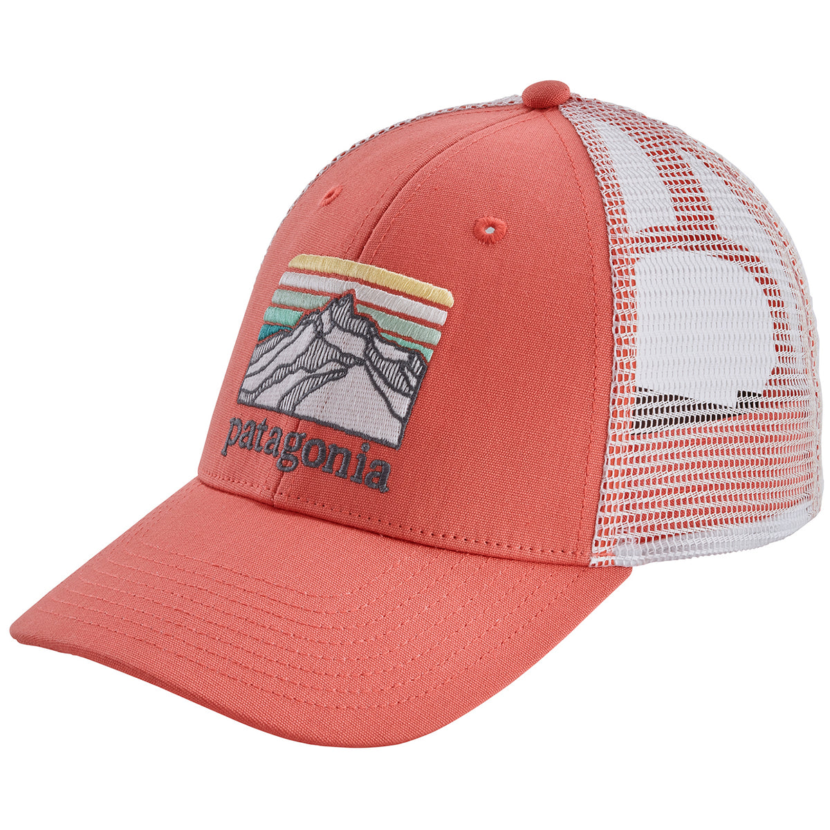 Patagonia Line Logo Ridge LoPro Trucker Hat Spiced Coral
