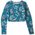 Patagonia Swell Seeker Cropped Rashguard - Women's Parrots Small: Tasmanian Teal