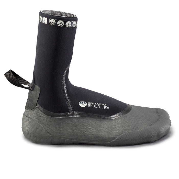 Solite 3mm Custom Wetsuit Booties Black/Grey/Black