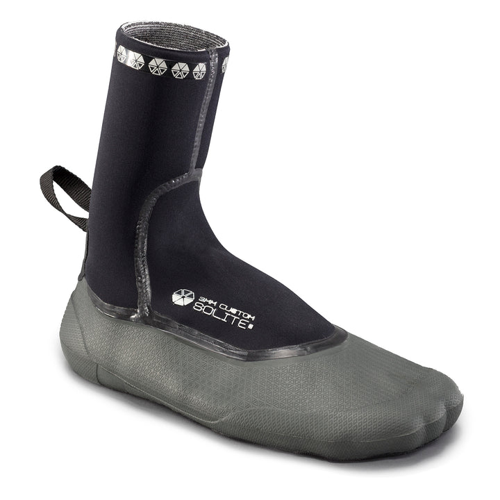 Solite 3mm Custom Wetsuit Booties Black/Grey/Black