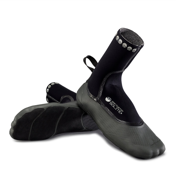 Solite 3mm Custom Wetsuit Booties Black/Grey/Black