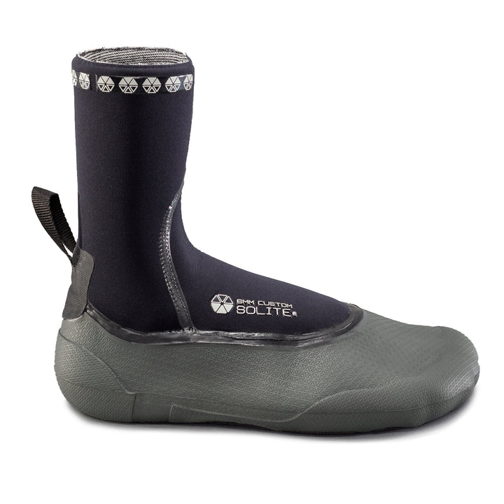 Solite 6mm Custom Wetsuit Booties Black/Grey/Black