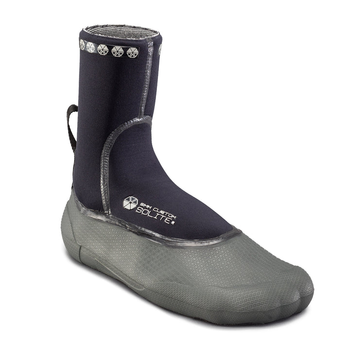 Solite 6mm Custom Wetsuit Booties Black/Grey/Black