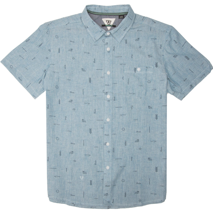 Vissla Gado Gadoo Short-Sleeve Shirt Blue Heather