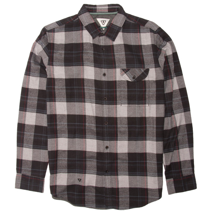 Vissla Central Coast Long-Sleeve Flannel Shirt Black