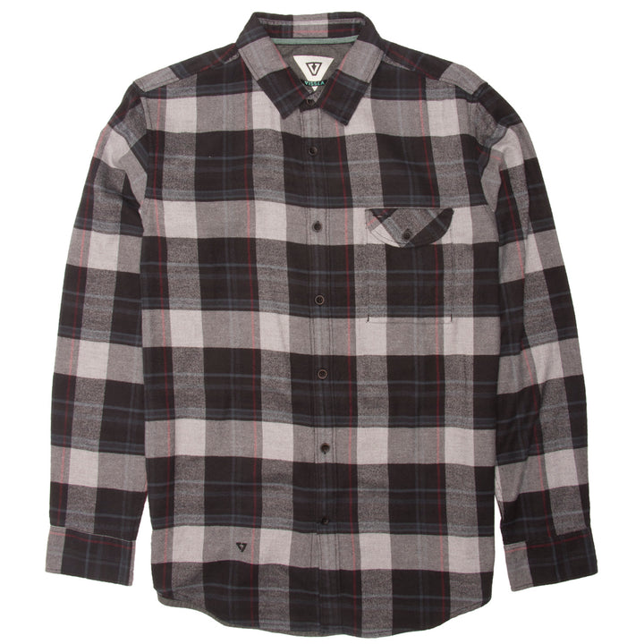 Vissla Central Coast Long-Sleeve Flannel Shirt Black