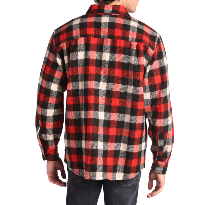 Woolrich Wool Buffalo Shirt Jacket Red/White/Black/Plaid