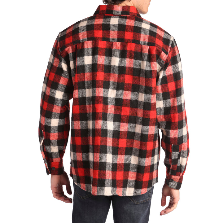 Woolrich Wool Buffalo Shirt Jacket Red/White/Black/Plaid