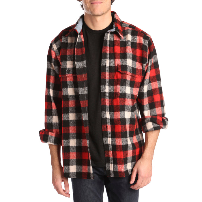 Woolrich Wool Buffalo Shirt Jacket Red/White/Black/Plaid