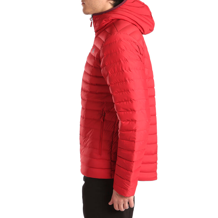 The North Face Stretch Down Hoodie Rage Red/Fig