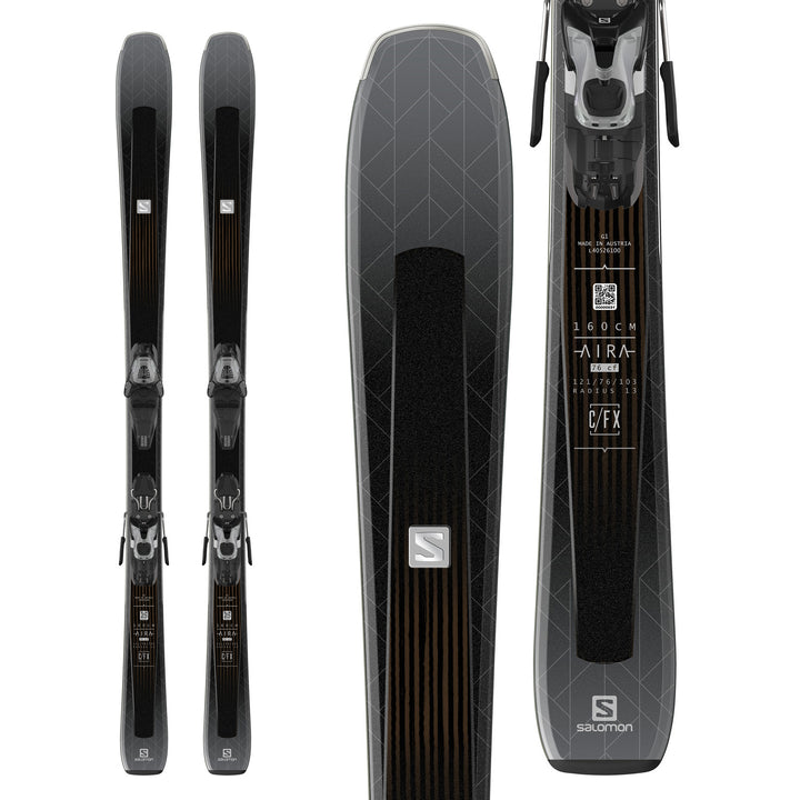 Salomon Aira 76 CF Skis + Lithium 10 W Bindings - Women's 2019