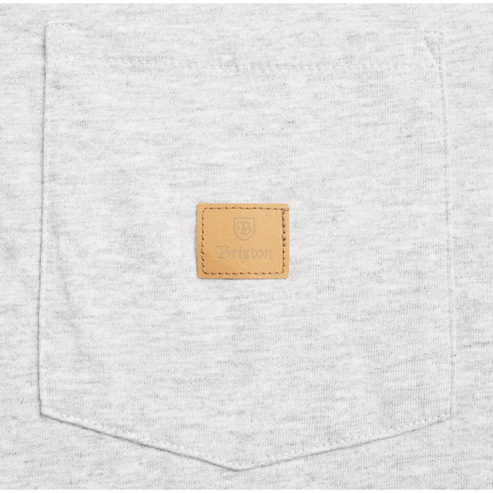 Brixton Main Label Pocked Knit T-Shirt Ash