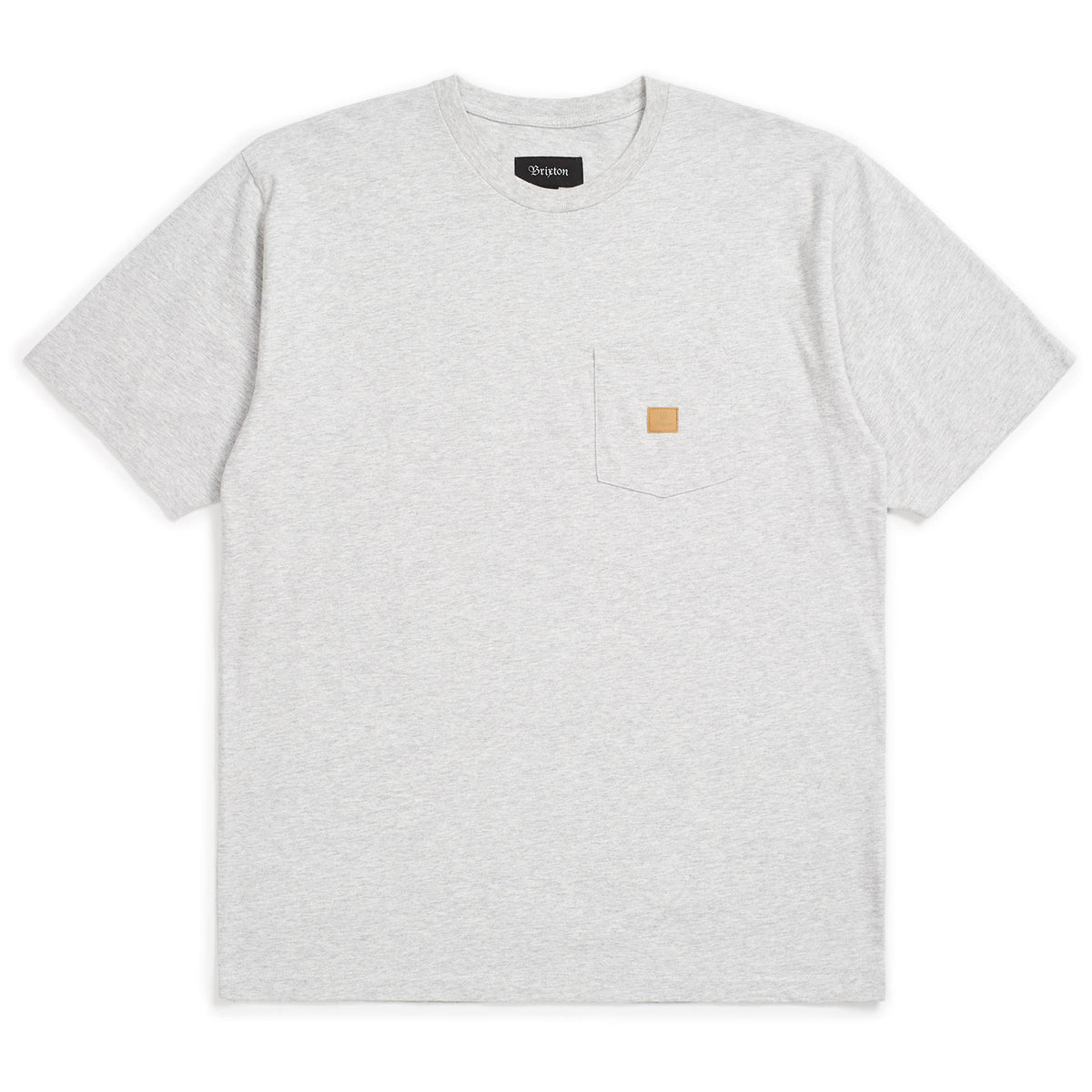 Brixton Main Label Pocked Knit T-Shirt Ash