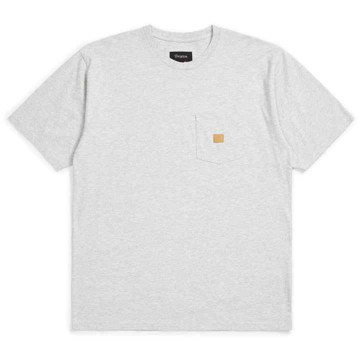 Brixton Main Label Pocked Knit T-Shirt Ash