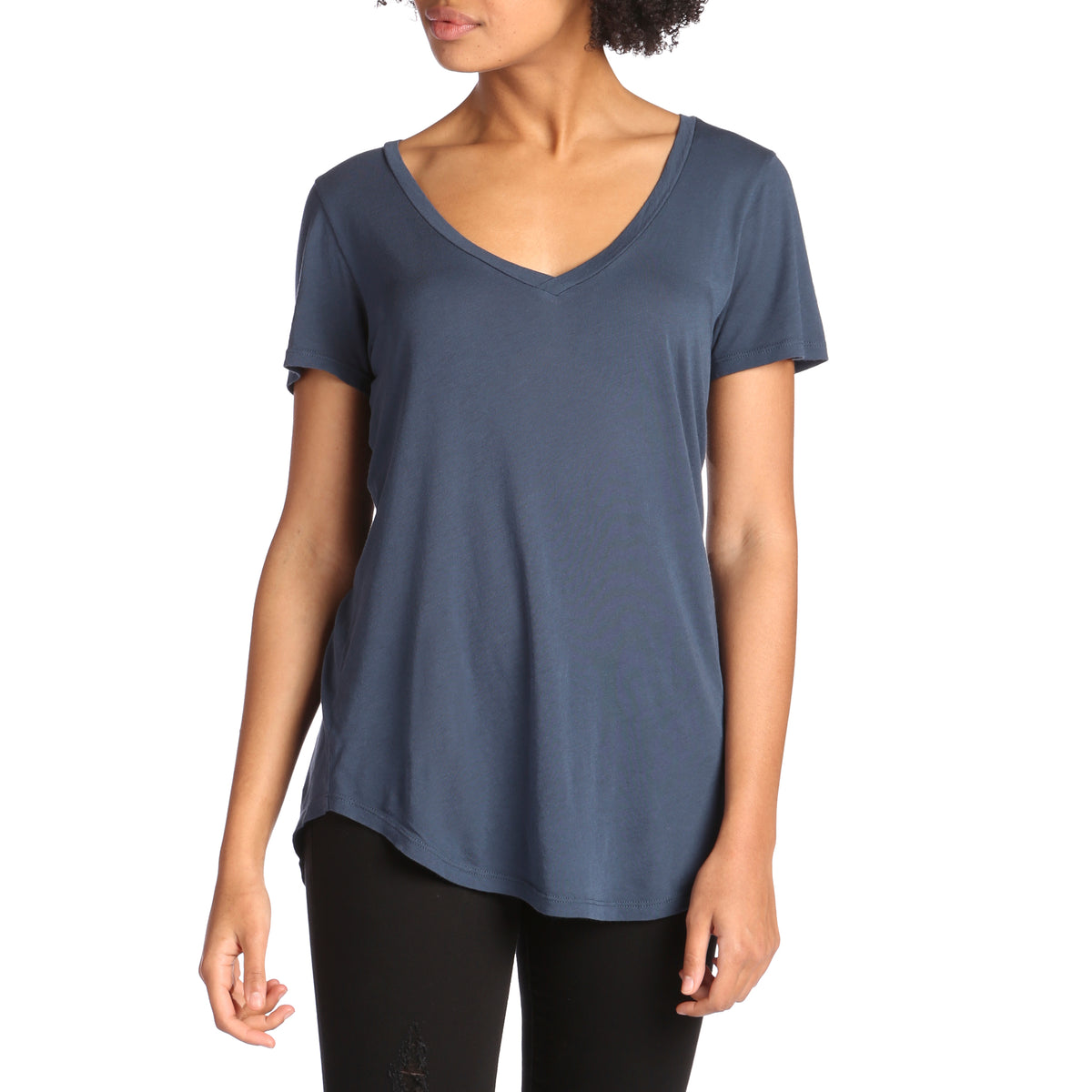 evo Sound V-Neck T-Shirt - Women's Navy