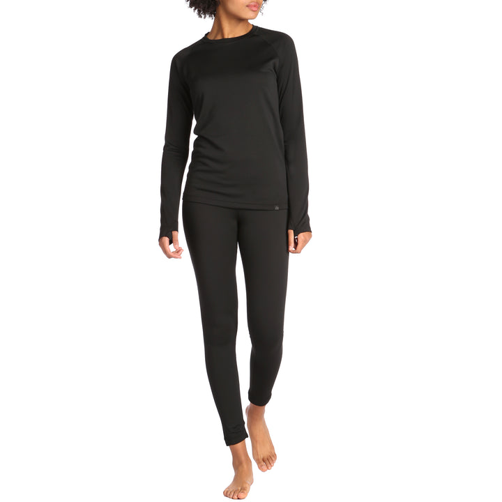 evo Ridgetop Polartec® Power Grid™ Midweight Crew Top - Women's Black
