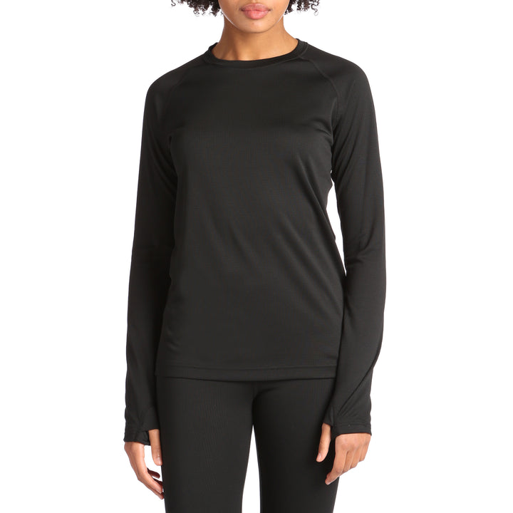 evo Ridgetop Polartec® Power Grid™ Midweight Crew Top - Women's Black