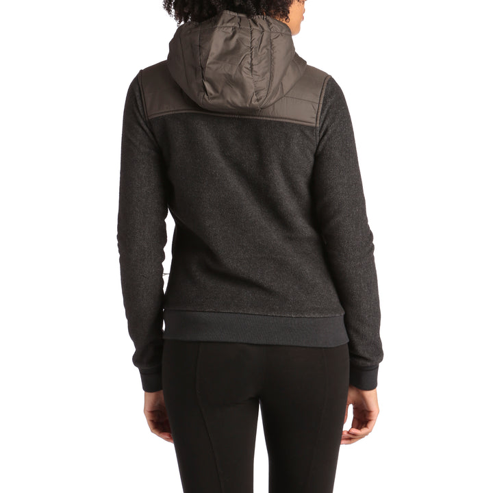 Holden Sherpa Hybrid Zip Up Hoodie - Women's Shadow