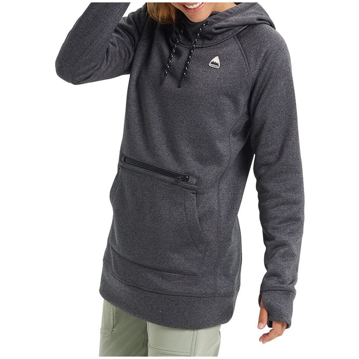 Burton Oak Long Pullover Hoodie - Women's Phantom Heather