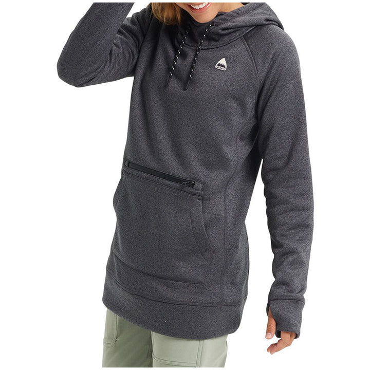 Burton Oak Long Pullover Hoodie - Women's Phantom Heather