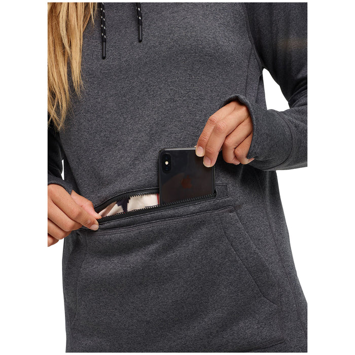 Burton Oak Long Pullover Hoodie - Women's Phantom Heather
