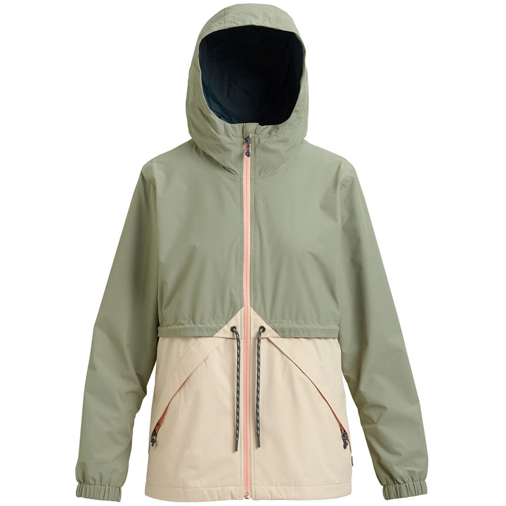 Burton Narraway Rain Jacket - Women's Shadow/Creme Brulee