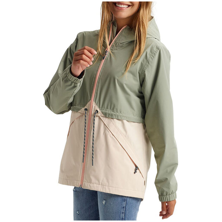 Burton Narraway Rain Jacket - Women's Shadow/Creme Brulee